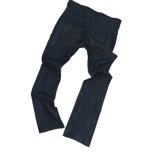 ĀNGELS SKINNY DENIM PANTS (NAVY BLUE)