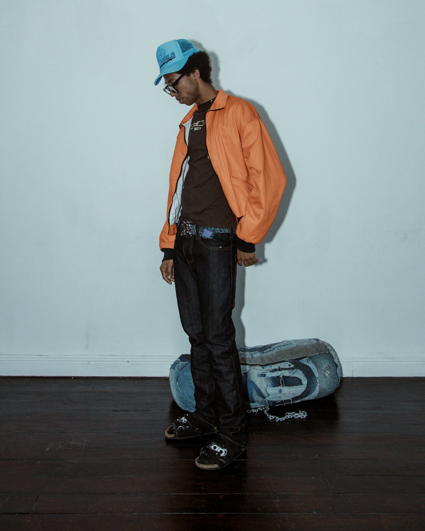 ĀNGELS SKINNY DENIM PANTS (MIDNIGHT BLUE)