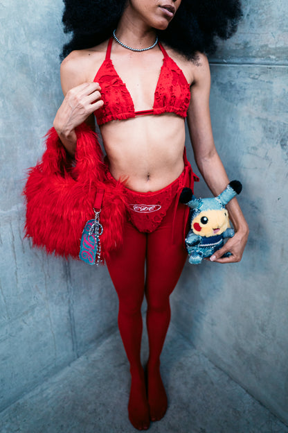 "RED lunar"  sunbath BIKINI