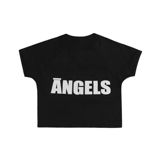 ĀNGELS BLACK BABY T-SHIRT