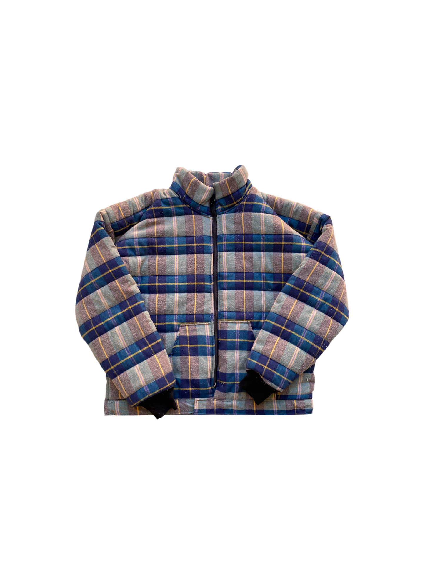 puffer flannel turtle neck