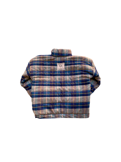puffer flannel turtle neck