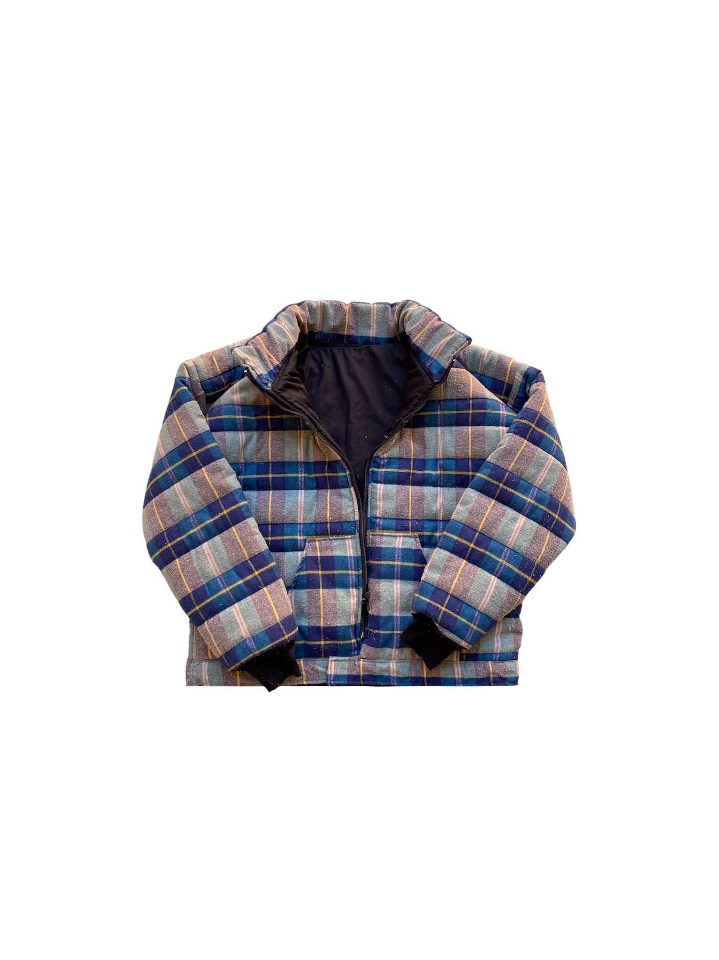 puffer flannel turtle neck