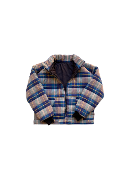 puffer flannel turtle neck