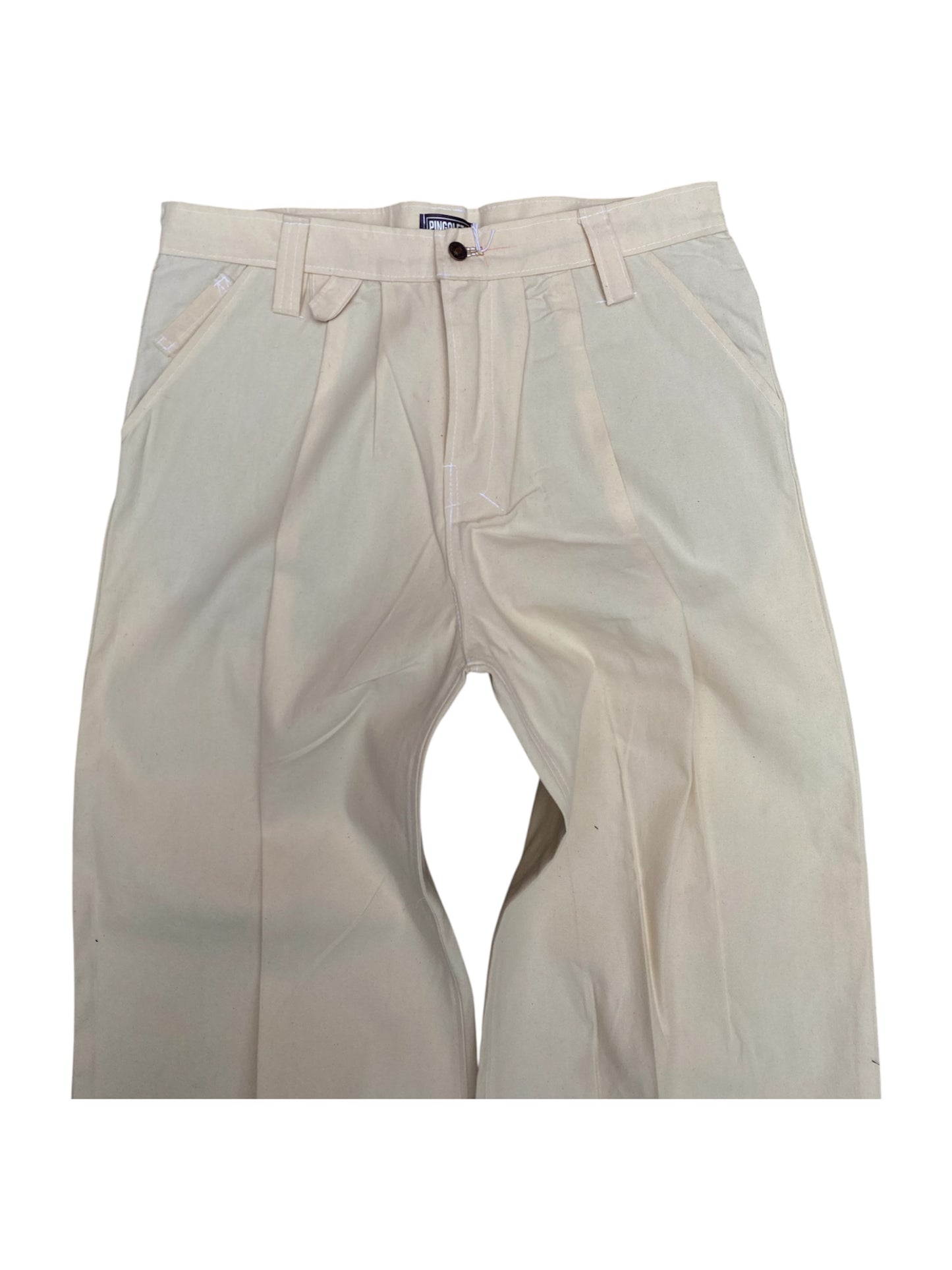 "Canva pleated trousers"