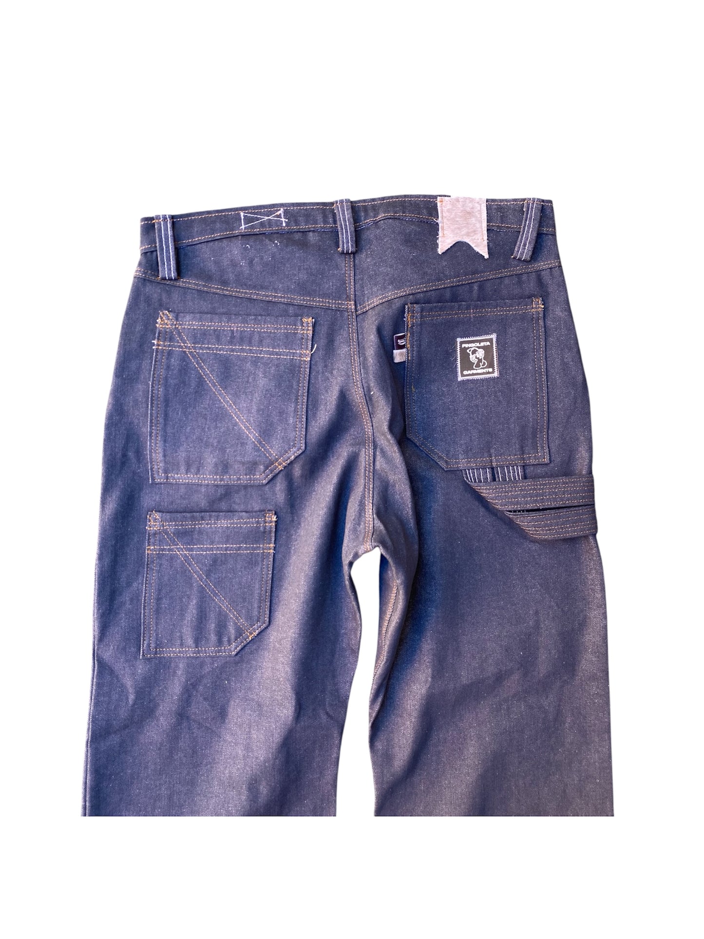 "GREY DENIM FLARES"