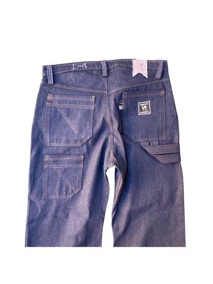 "GREY DENIM FLARES"