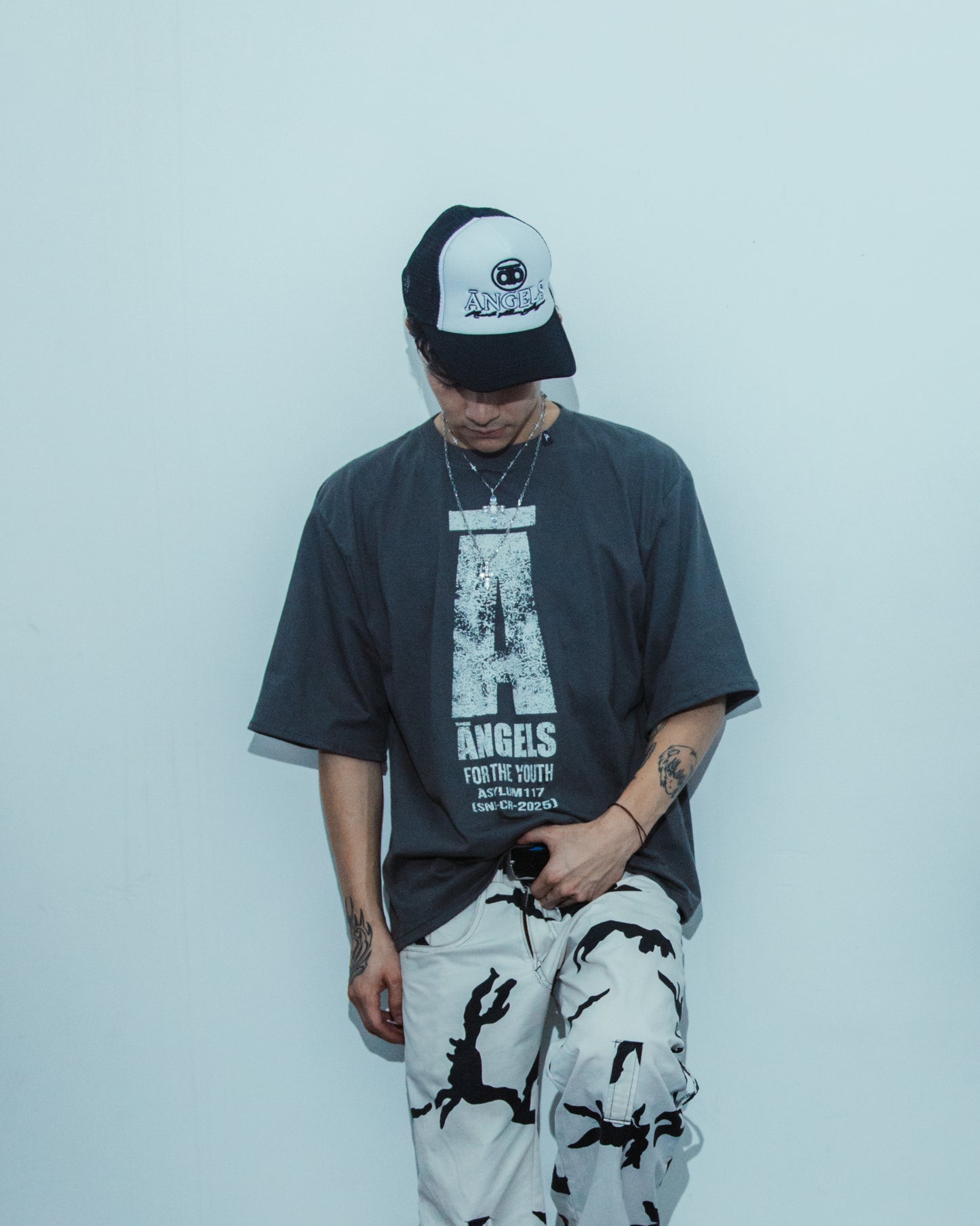 ĀSYLUM001 GREY TSHIRT