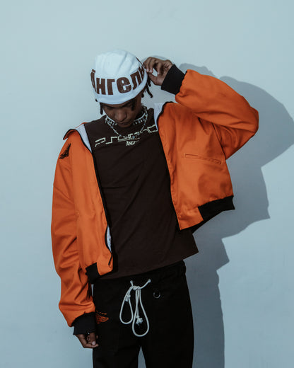 āнгелы WHITE/BROWN BEANIE