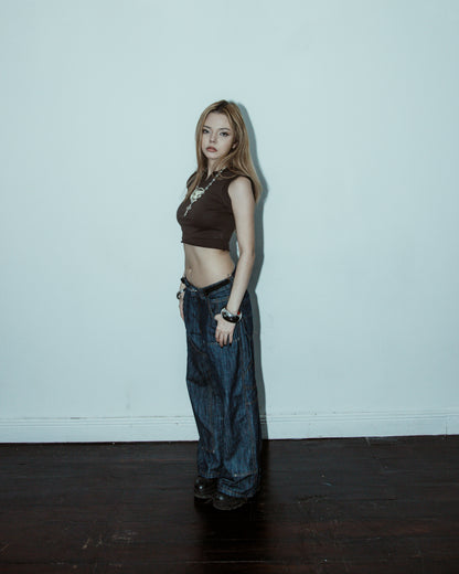 ĀSYLUM006 BROWN TANKTOP