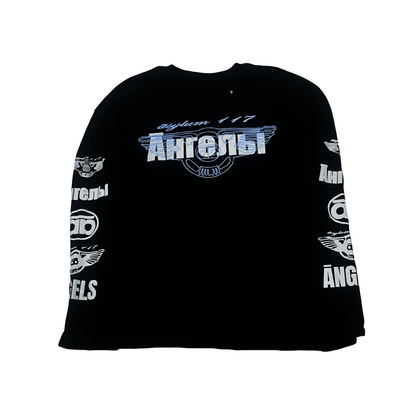 ĀSYLUM1.5 BLACK LONGSLEEVE SHIRT