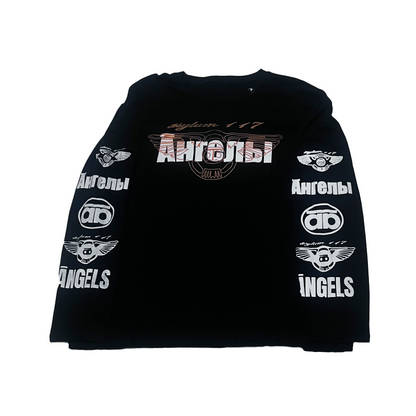 ĀSYLUM1.5 BLACK LONGSLEEVE SHIRT